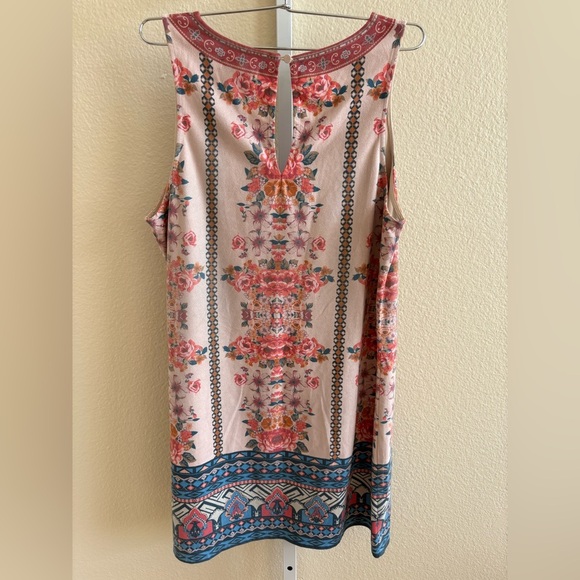 Jealous Tomato Sleeveless Floral Bohemian Mini Dress - Size S - Picture 3 of 3